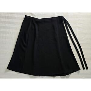 Antonio Melani – Black Wrap A-Line Skirt | Size 6 | Tie Waist | Excellent...